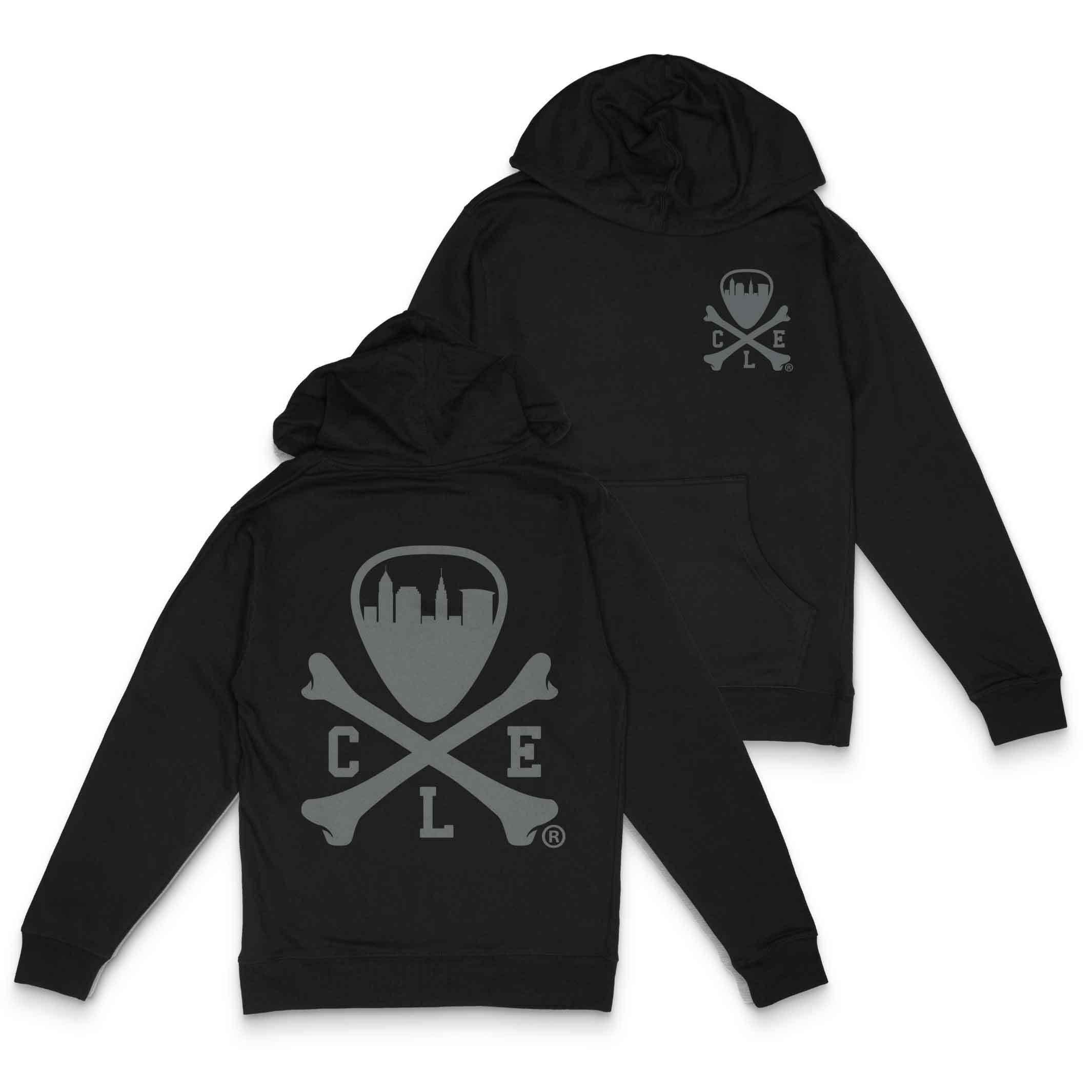 CLE Logo – Unisex Pullover Hoodie – Black