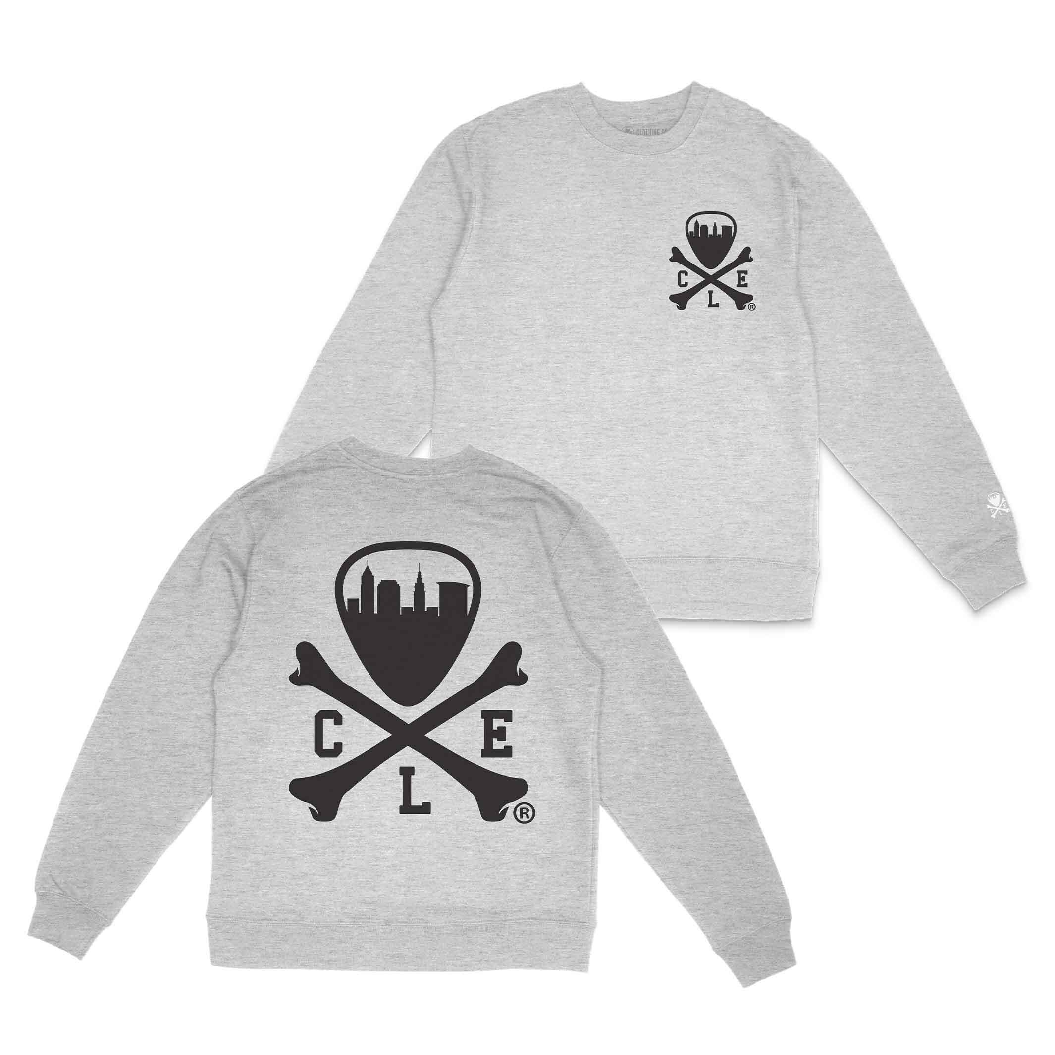 CLE Logo – Unisex Crewneck Sweatshirt – Heather Grey