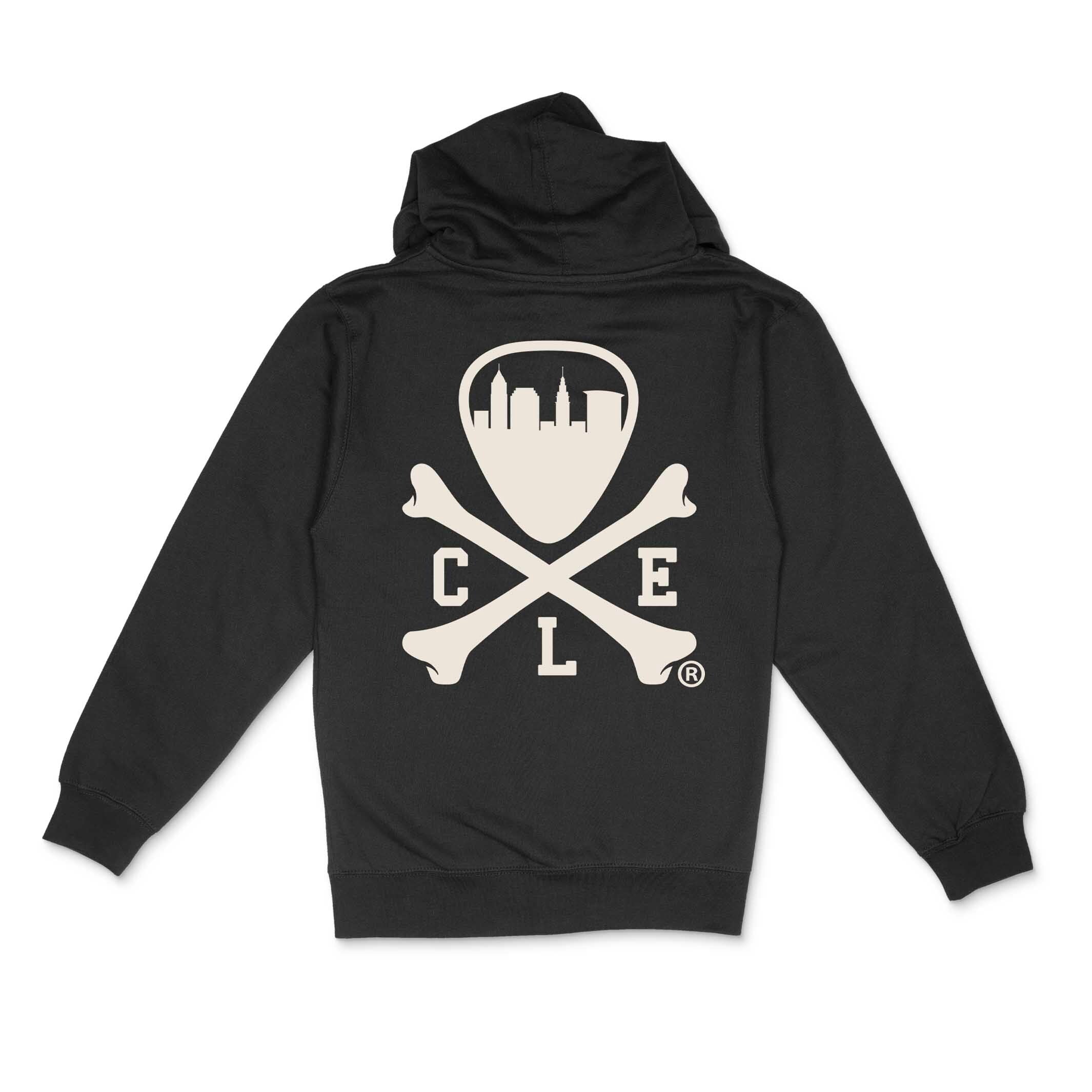 CLE Logo Full-Zip Hoodie – Black