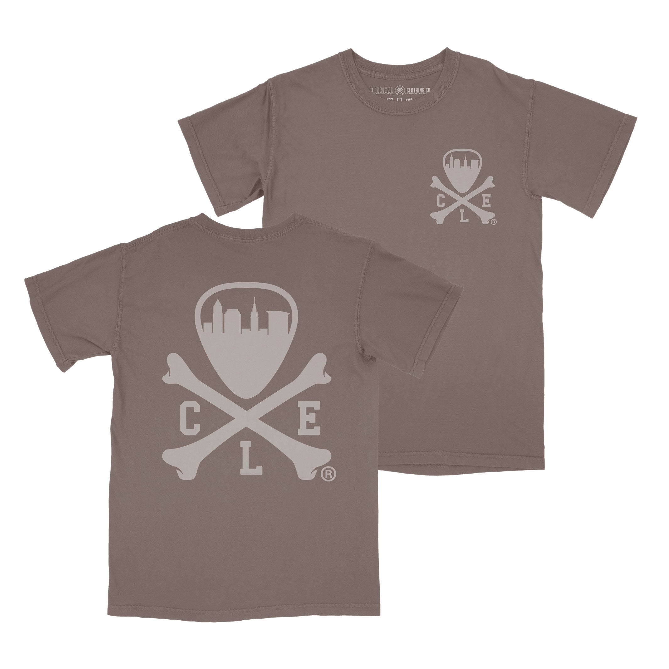 CLE Logo – Mens/Unisex Crew T-shirt – Espresso