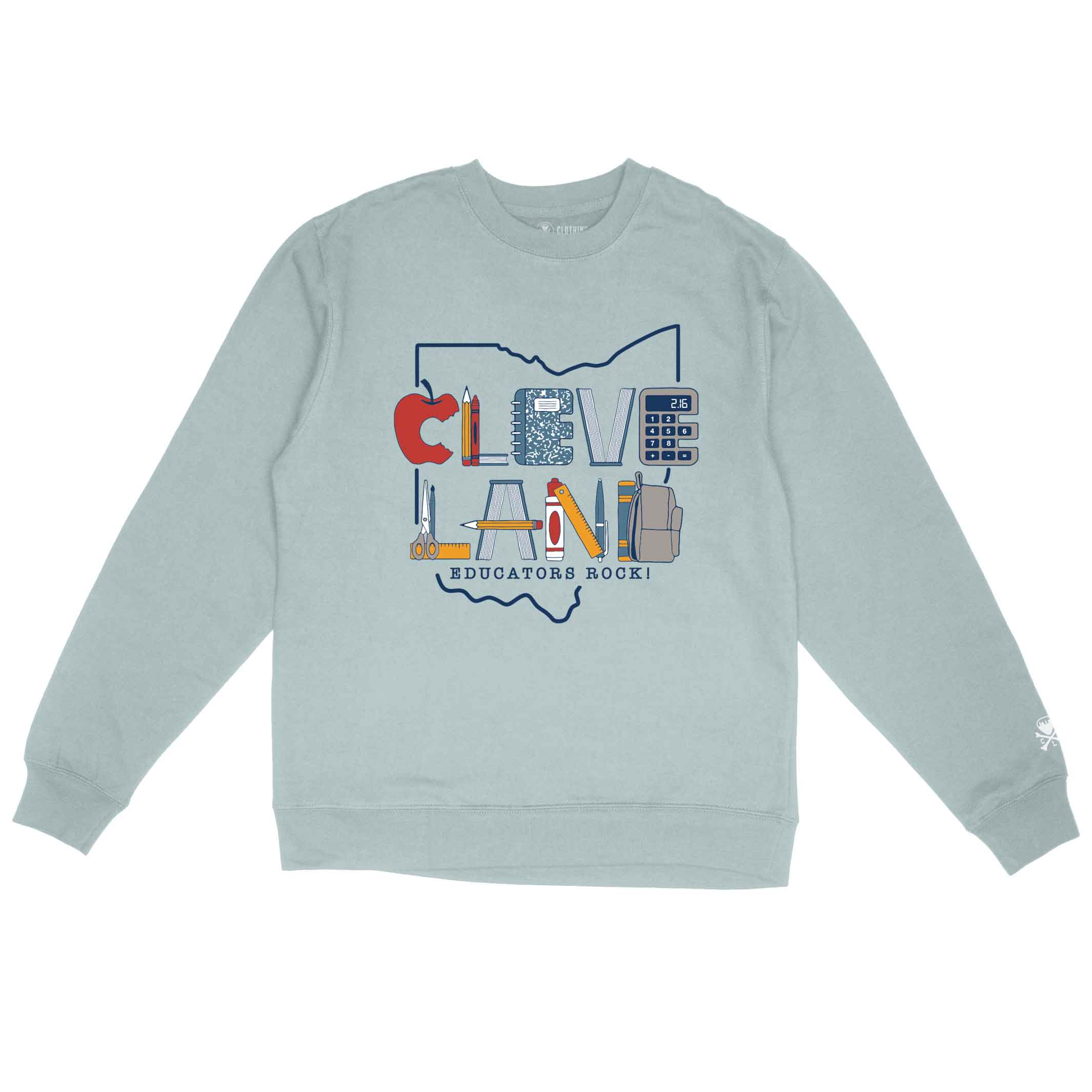 Cleveland Educators Rock Sweatshirt – Unisex Crewneck Sweatshirt – Support Local Teachers