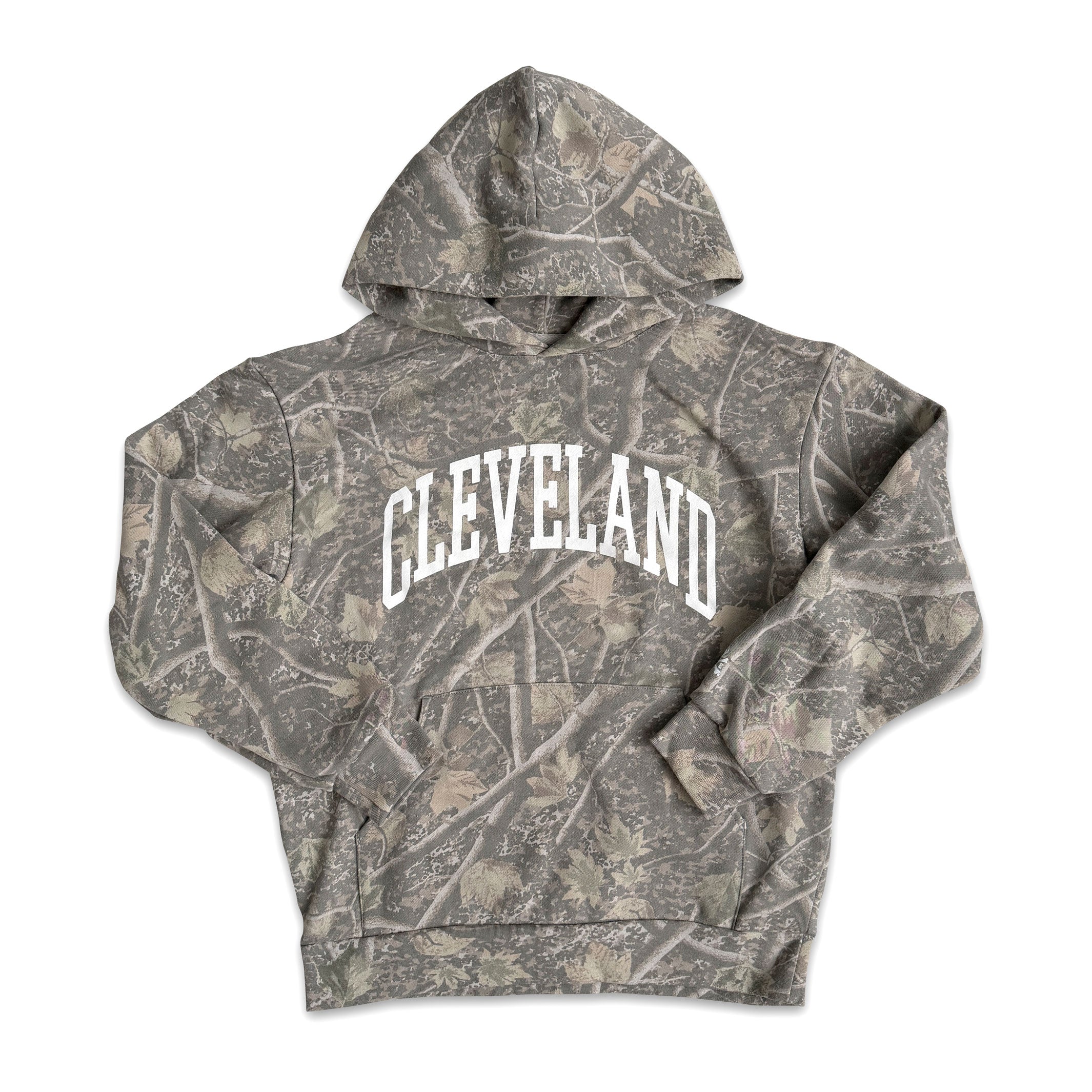 Cleveland Arch – Unisex Pullover Hoodie – Deadwood Camo