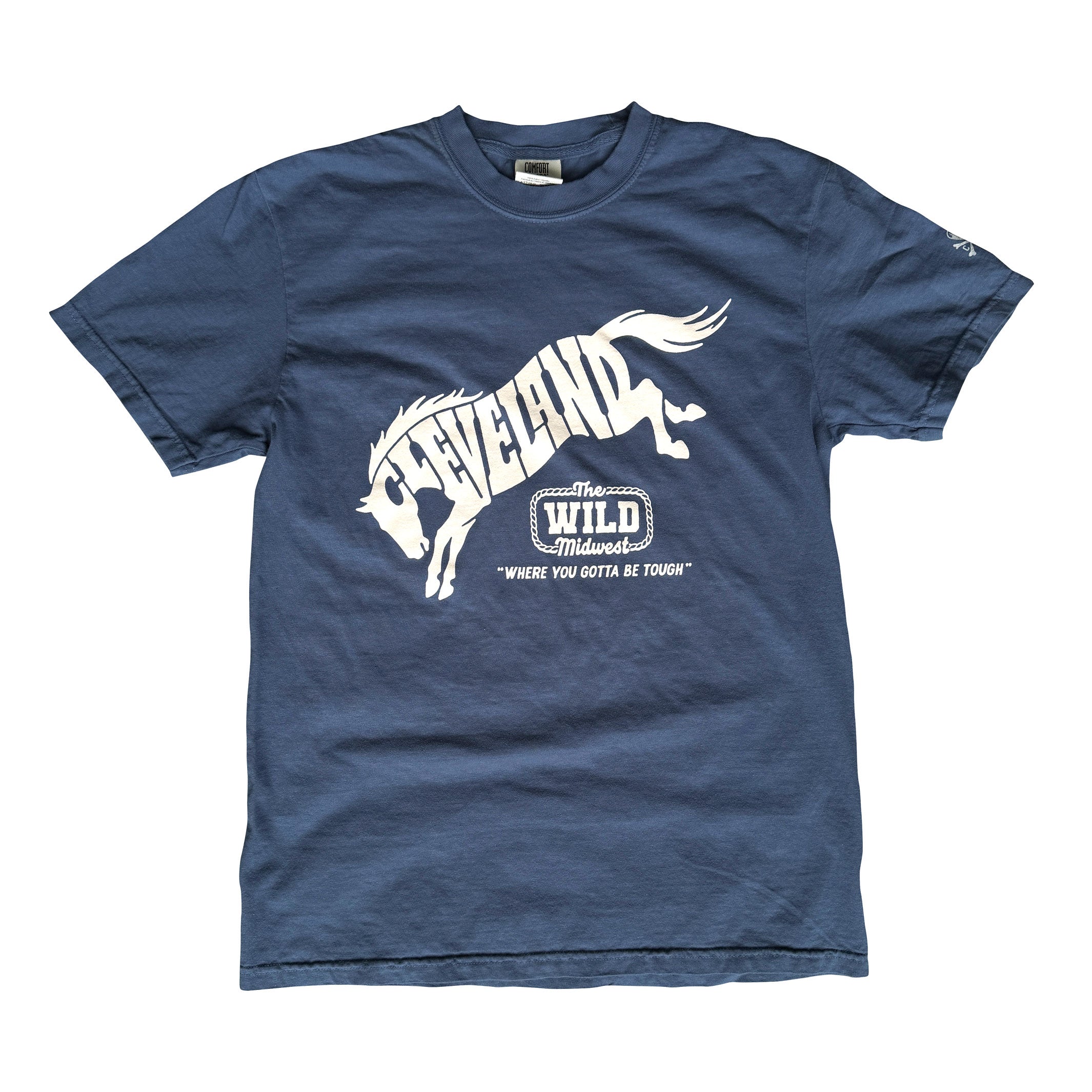 Cleveland Wild Midwest Bronco – Mens/Unisex Crew T-shirt