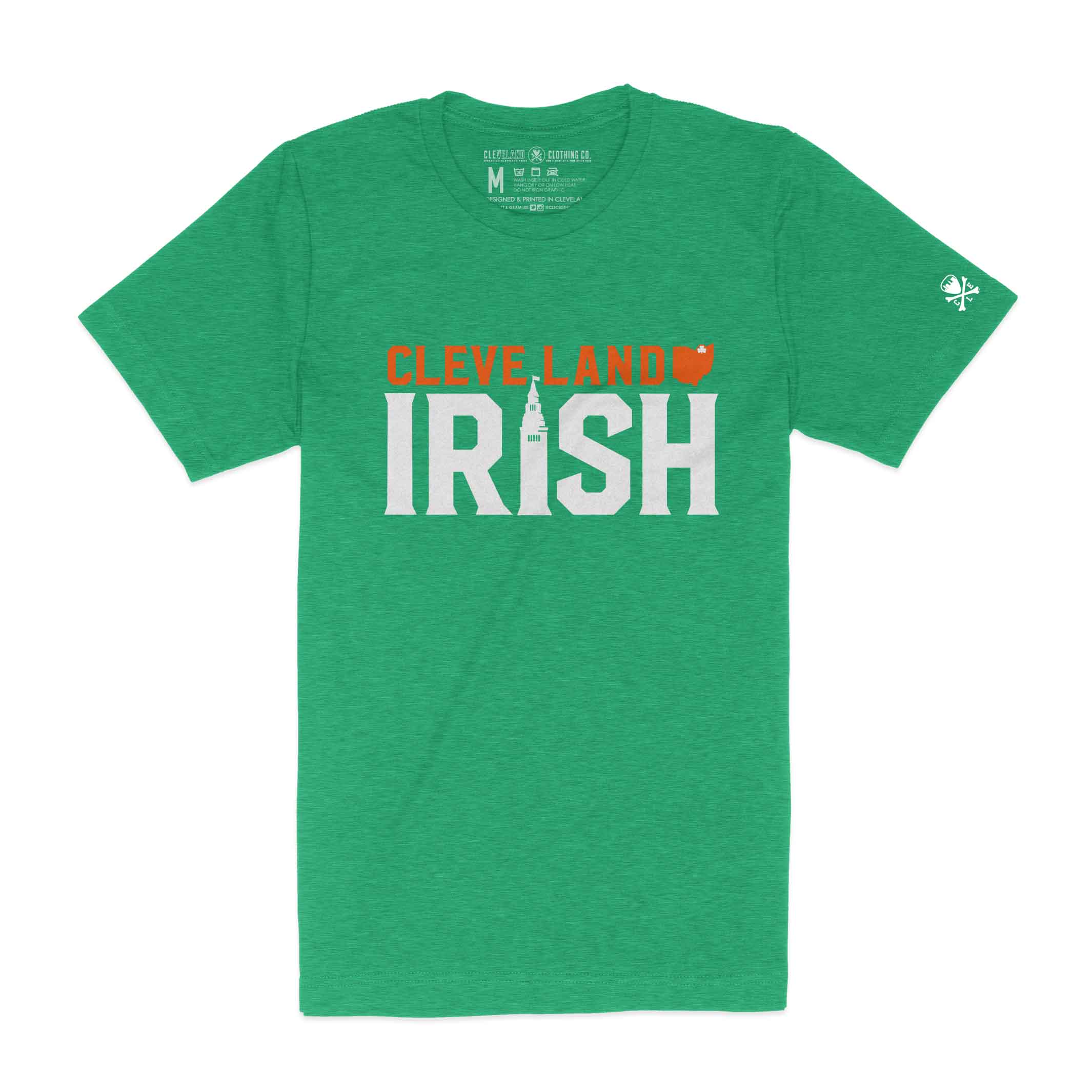 Cleveland Irish – Mens/Unisex T-Shirt – Heather Kelly (ONLINE ONLY)