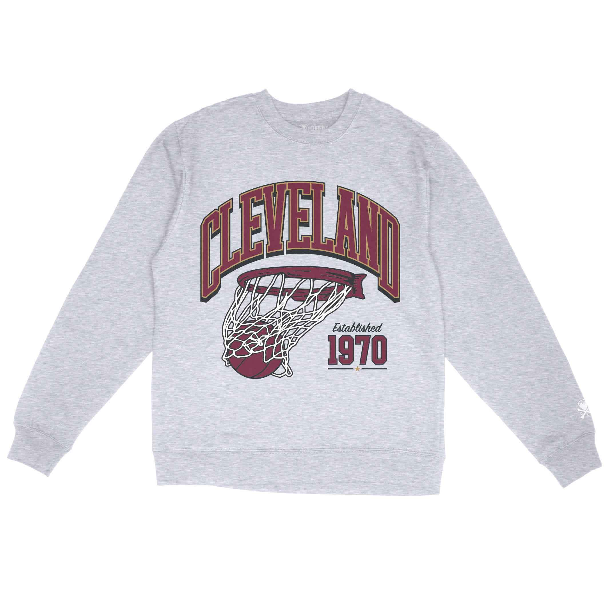 Cleveland Basketball Swish – Unisex Crewneck Sweatshirt