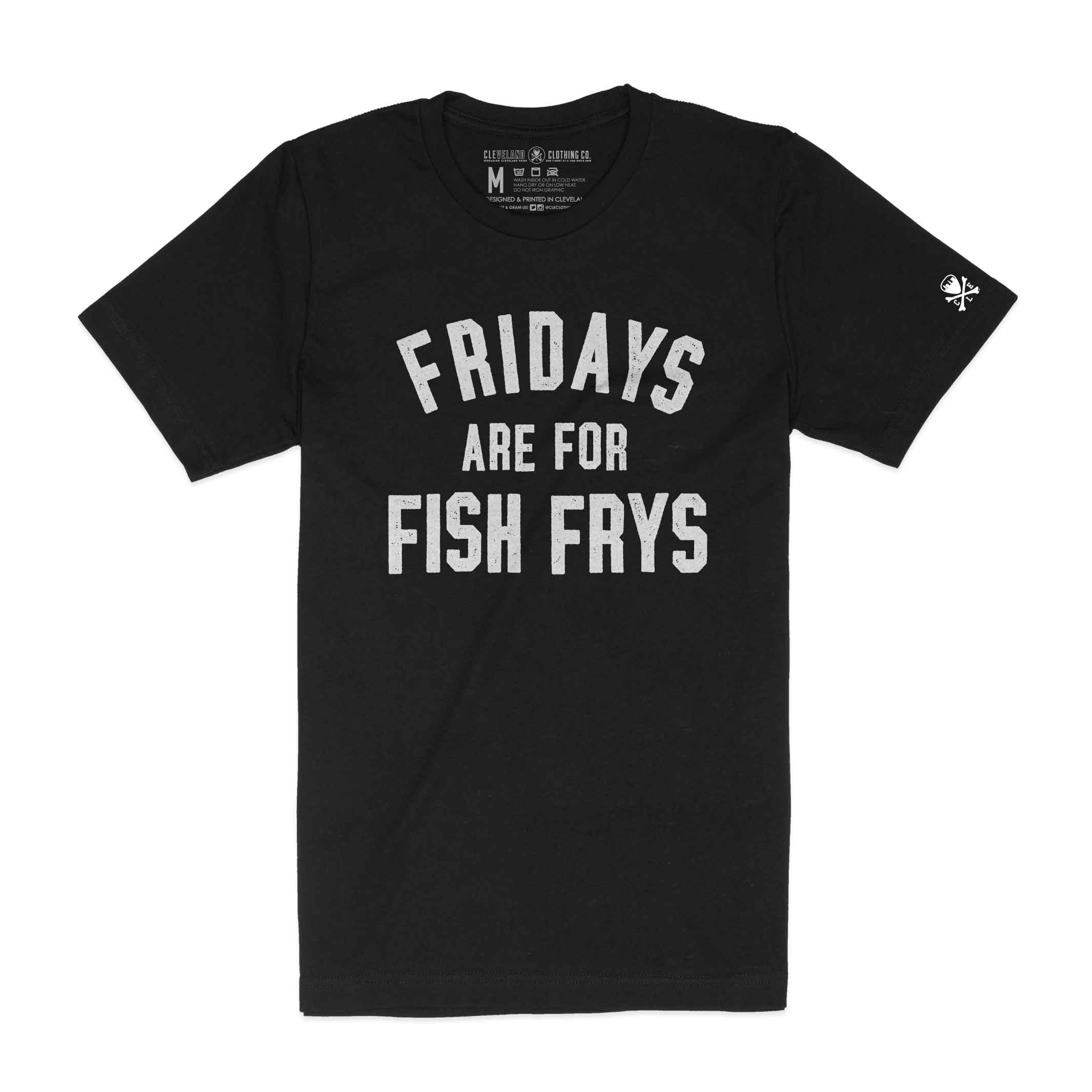 Fridays are for Fish Frys – Mens/Unisex T-Shirt – Black Heather (ONLINE ONLY)