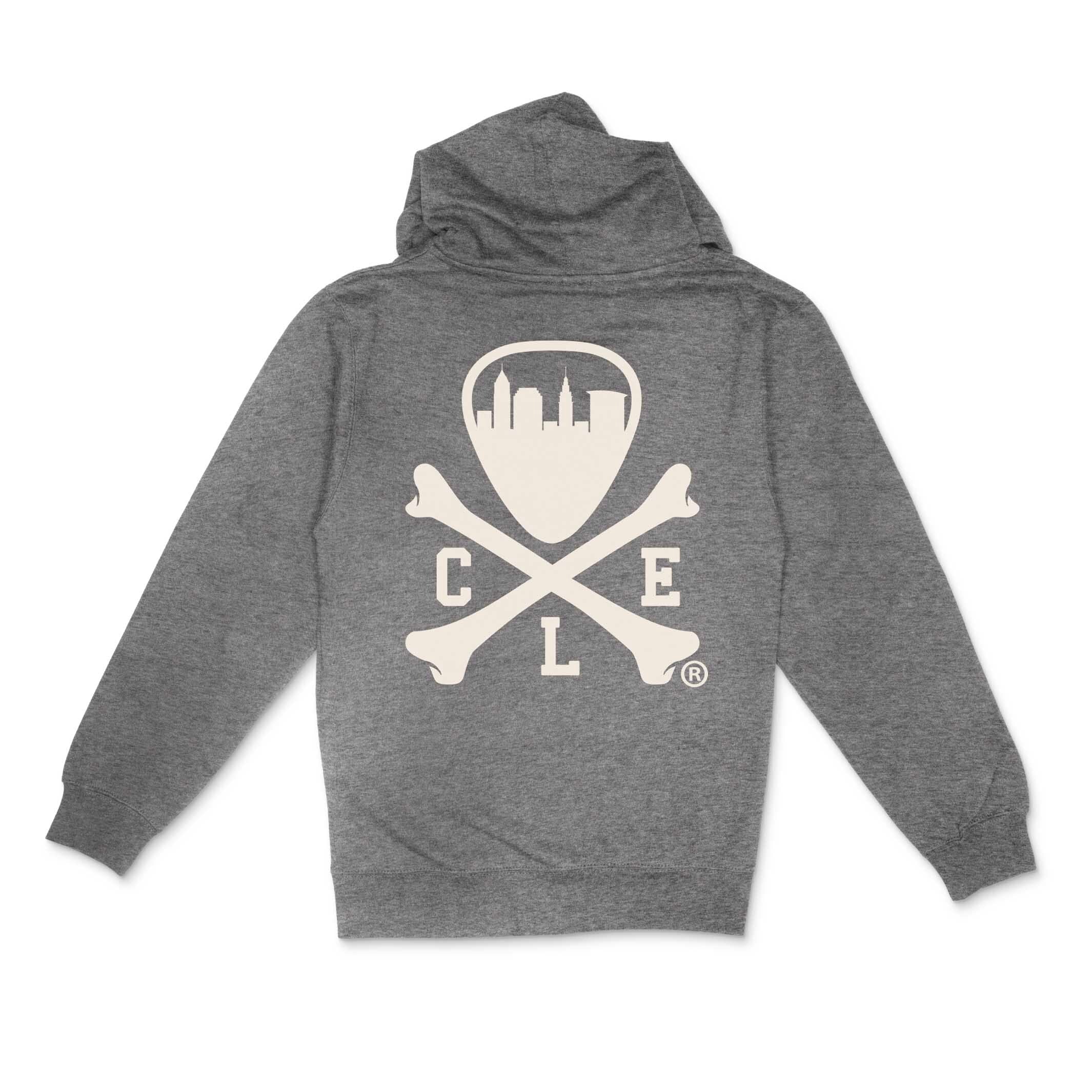 CLE Logo Full-Zip Hoodie – Grey