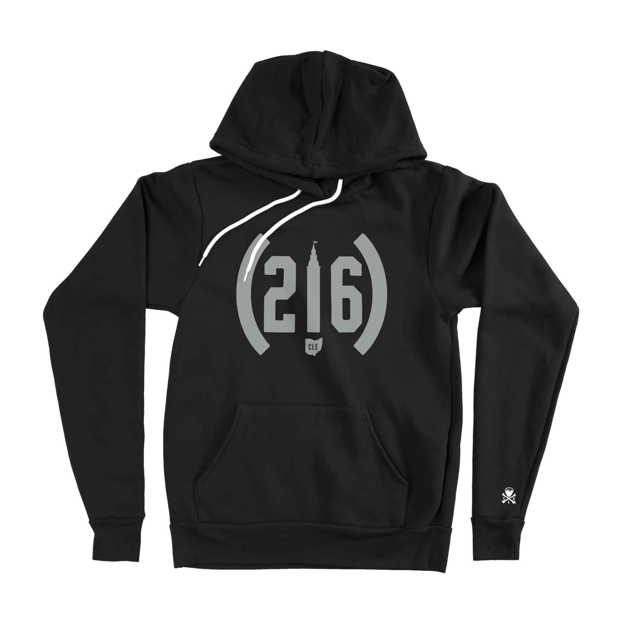 216 Vintage Tower – Unisex Pullover Hoodie – Black