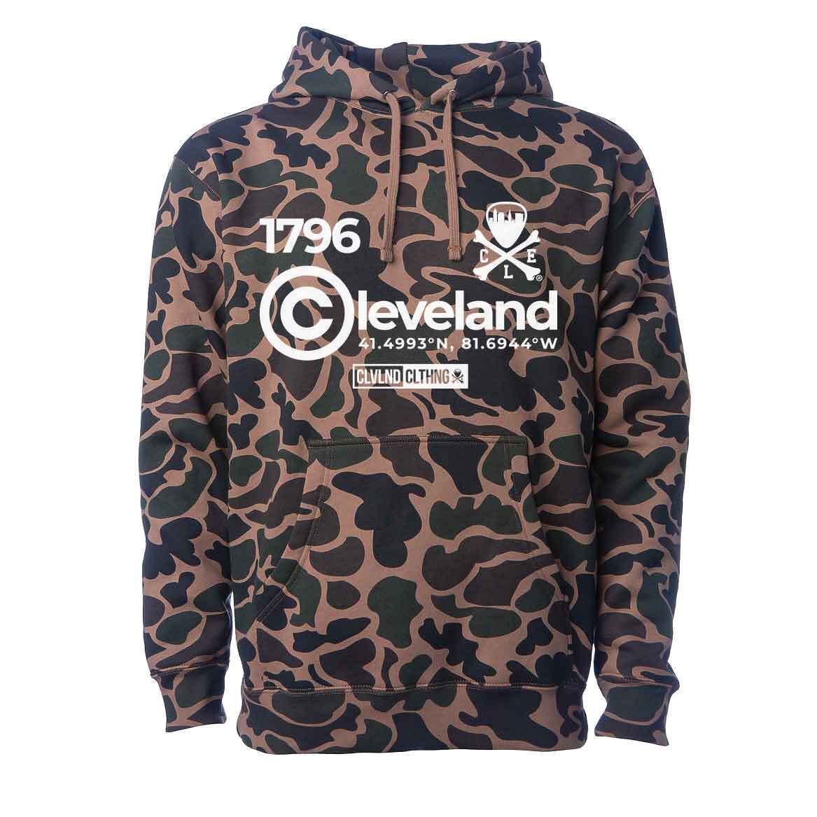 Copyright Cleveland Clothing – Unisex Pullover Hoodie – Camo